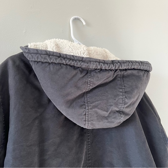 Universal Thread Women’s Black Hooded Jacket with Sherpa Lining - Picture 9 of 9